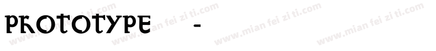 Prototype字体下载字体转换