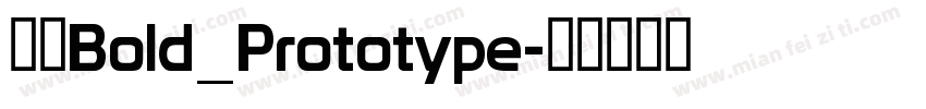 思源Bold_Prototype字体转换