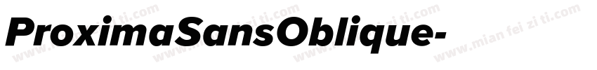 ProximaSansOblique字体转换