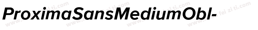 ProximaSansMediumObl字体转换