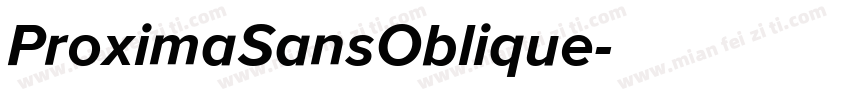 ProximaSansOblique字体转换