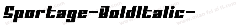 Sportage-BoldItalic字体转换