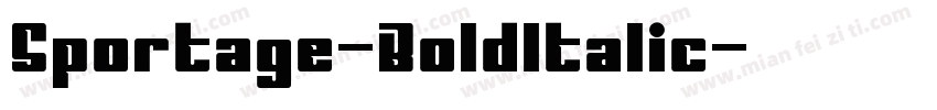Sportage-BoldItalic字体转换