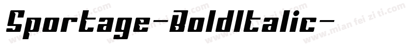 Sportage-BoldItalic字体转换