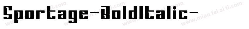 Sportage-BoldItalic字体转换