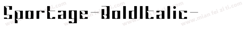 Sportage-BoldItalic字体转换