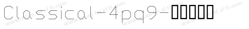 Classical-4pq9字体转换