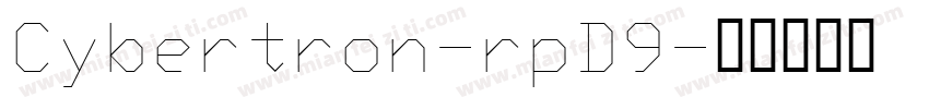 Cybertron-rpD9字体转换