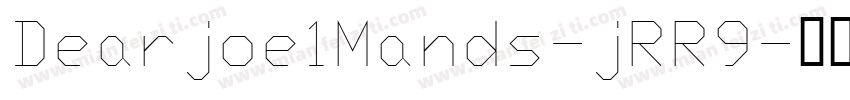 Dearjoe1Mands-jRR9字体转换