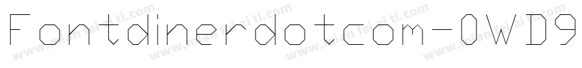 Fontdinerdotcom-0WD9字体转换