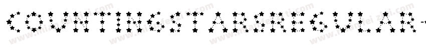CountingStarsRegular-Lqdg字体转换