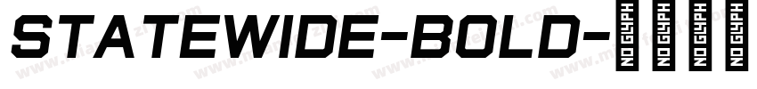 StateWide-Bold字体转换