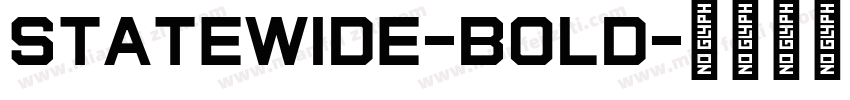 StateWide-Bold字体转换