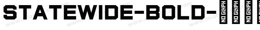 StateWide-Bold字体转换