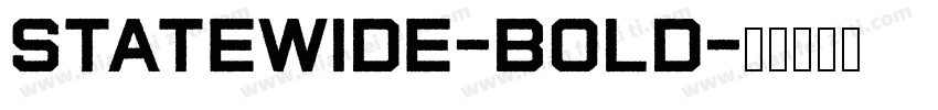 StateWide-Bold字体转换
