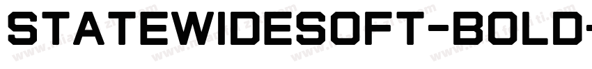 StateWideSoft-Bold字体转换