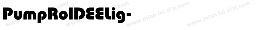 PumpRo1DEELig字体转换