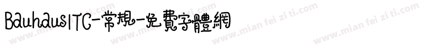 BauhausITC-常规字体转换