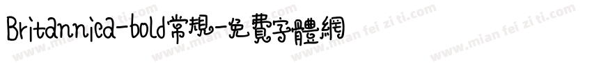 Britannica-bold常规字体转换