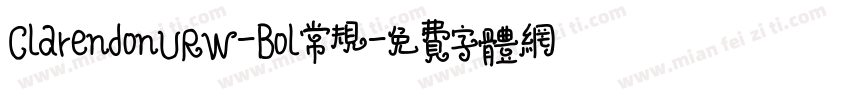 ClarendonURW-Bol常规字体转换