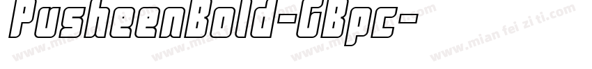 PusheenBold-GBpc字体转换