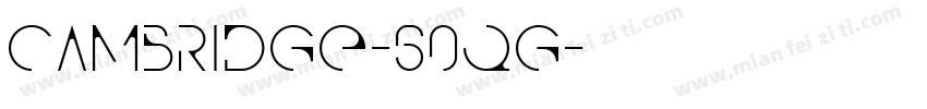 Cambridge-60qg字体转换