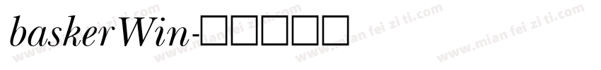 baskerWin字体转换