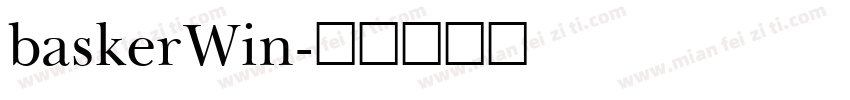 baskerWin字体转换