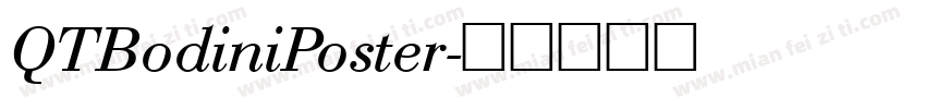 QTBodiniPoster字体转换