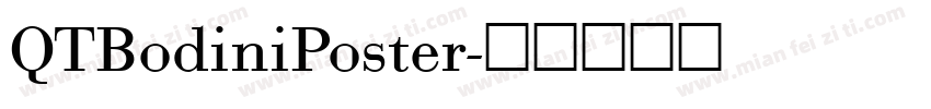 QTBodiniPoster字体转换