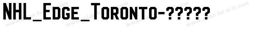 NHL_Edge_Toronto字体转换