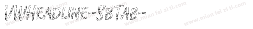 VWHeadline-SbTab字体转换