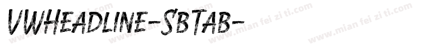VWHeadline-SbTab字体转换