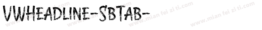 VWHeadline-SbTab字体转换