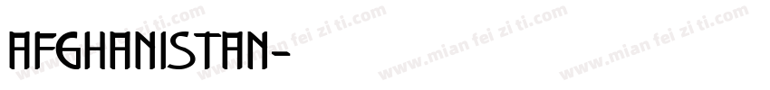 afghanistan字体转换