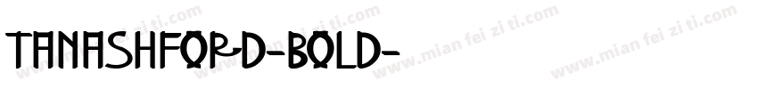 tanashford-bold字体转换