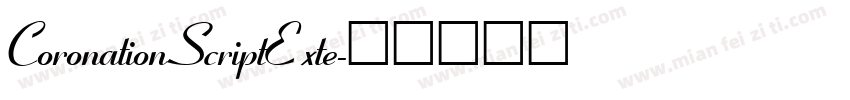 CoronationScriptExte字体转换
