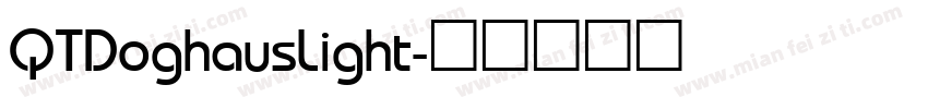 QTDoghausLight字体转换