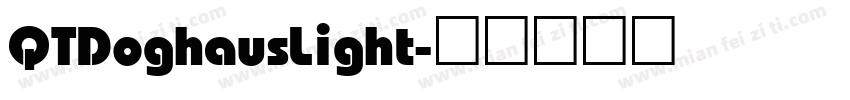 QTDoghausLight字体转换