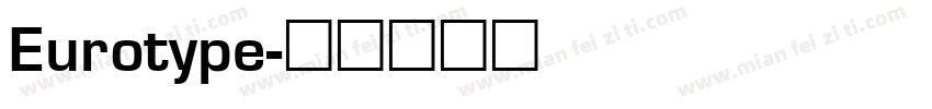 Eurotype字体转换