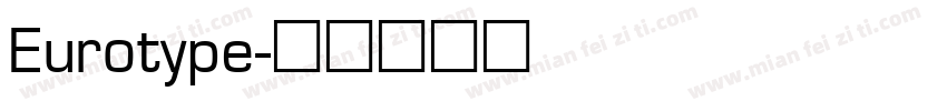 Eurotype字体转换