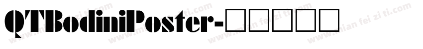 QTBodiniPoster字体转换