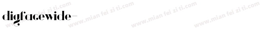 digfacewide字体转换