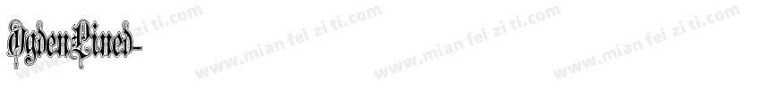 OgdenLined字体转换