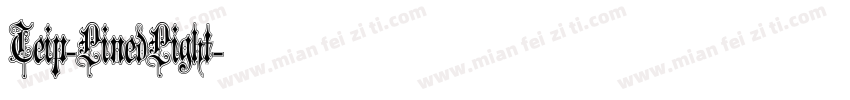 Teip-LinedLight字体转换