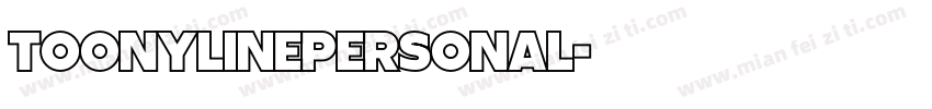 ToonyLinePERSONAL字体转换