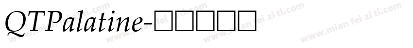 QTPalatine字体转换