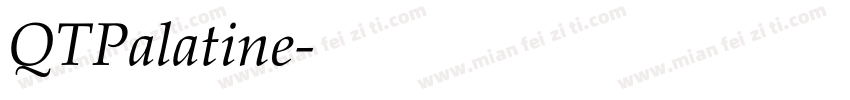 QTPalatine字体转换