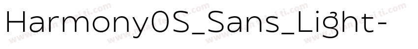 Harmony0S_Sans_Light字体转换