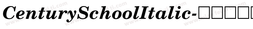 CenturySchoolItalic字体转换